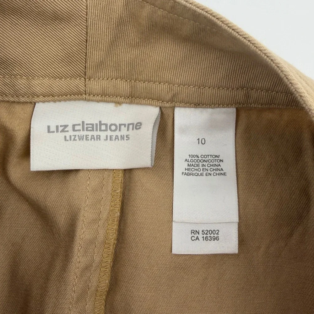 Liz Claiborne Lizwear Jeans Military Appeal Maxi Skirt Tan‎ Women's Size 10